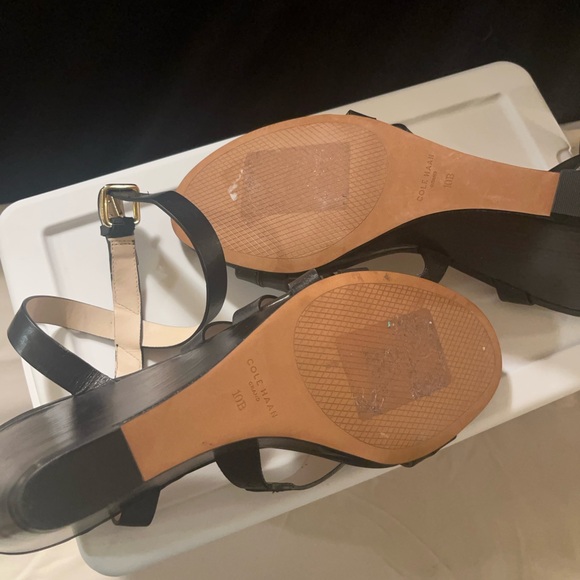 Worn once. Cole Haan wedge strap sandal. Great condition. Not fully broken in - Picture 3 of 4